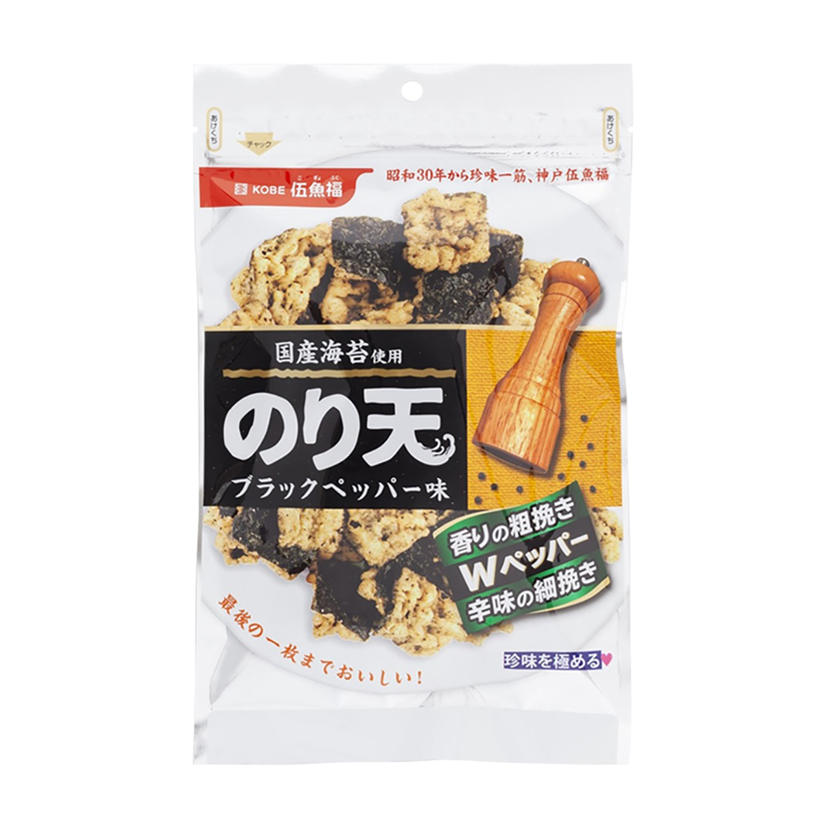 ４０ｇのり天ブラックペッパー味