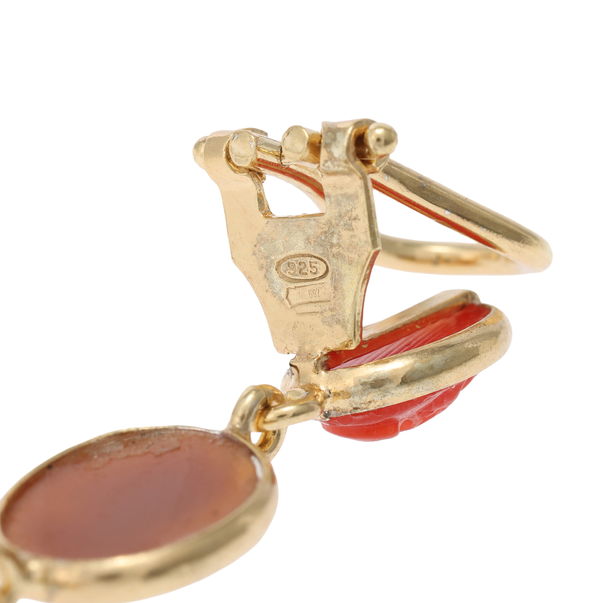 【ベアトリーチェ カメイ】シルバー カメオ イヤリング