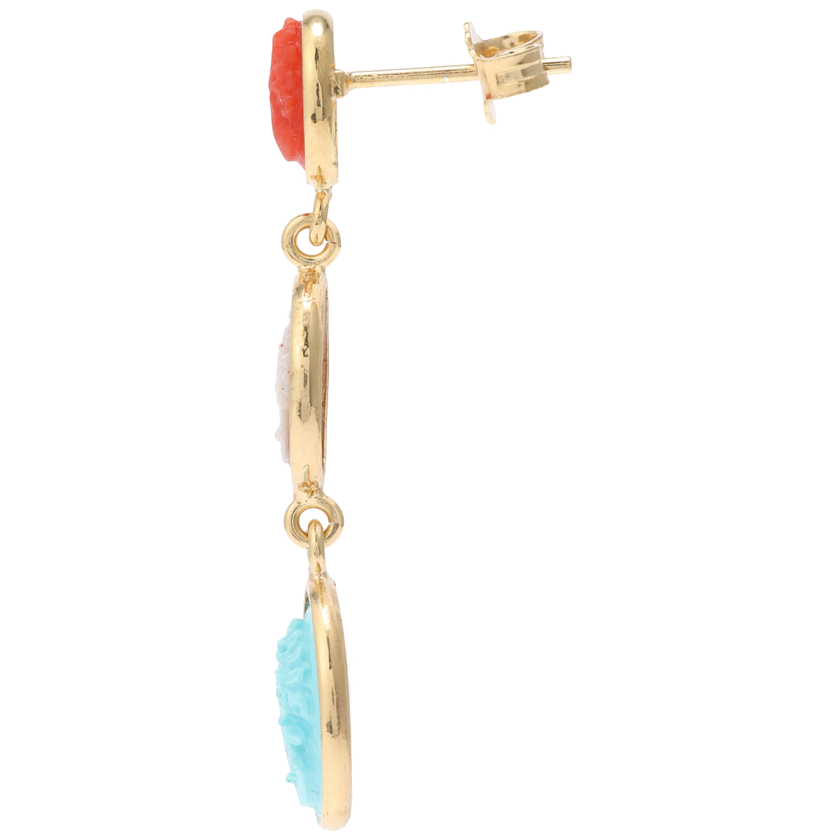 【ベアトリーチェ カメイ】シルバー カメオ ピアス