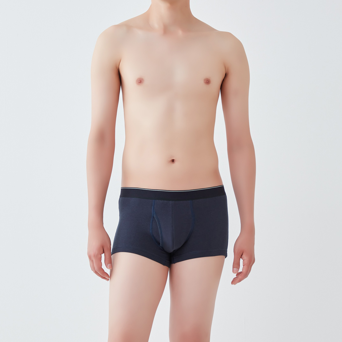 グンゼ 快適工房 ストレッチコットン ボクサーパンツ 前あき
