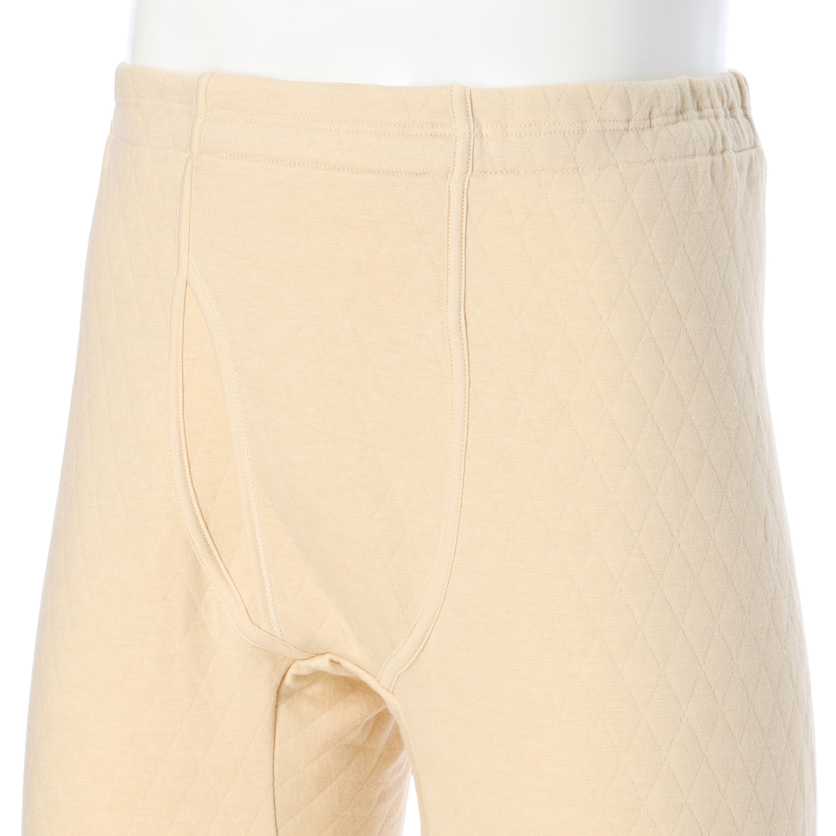 快適工房 ウール混キルト 長ズボン下（前あき）