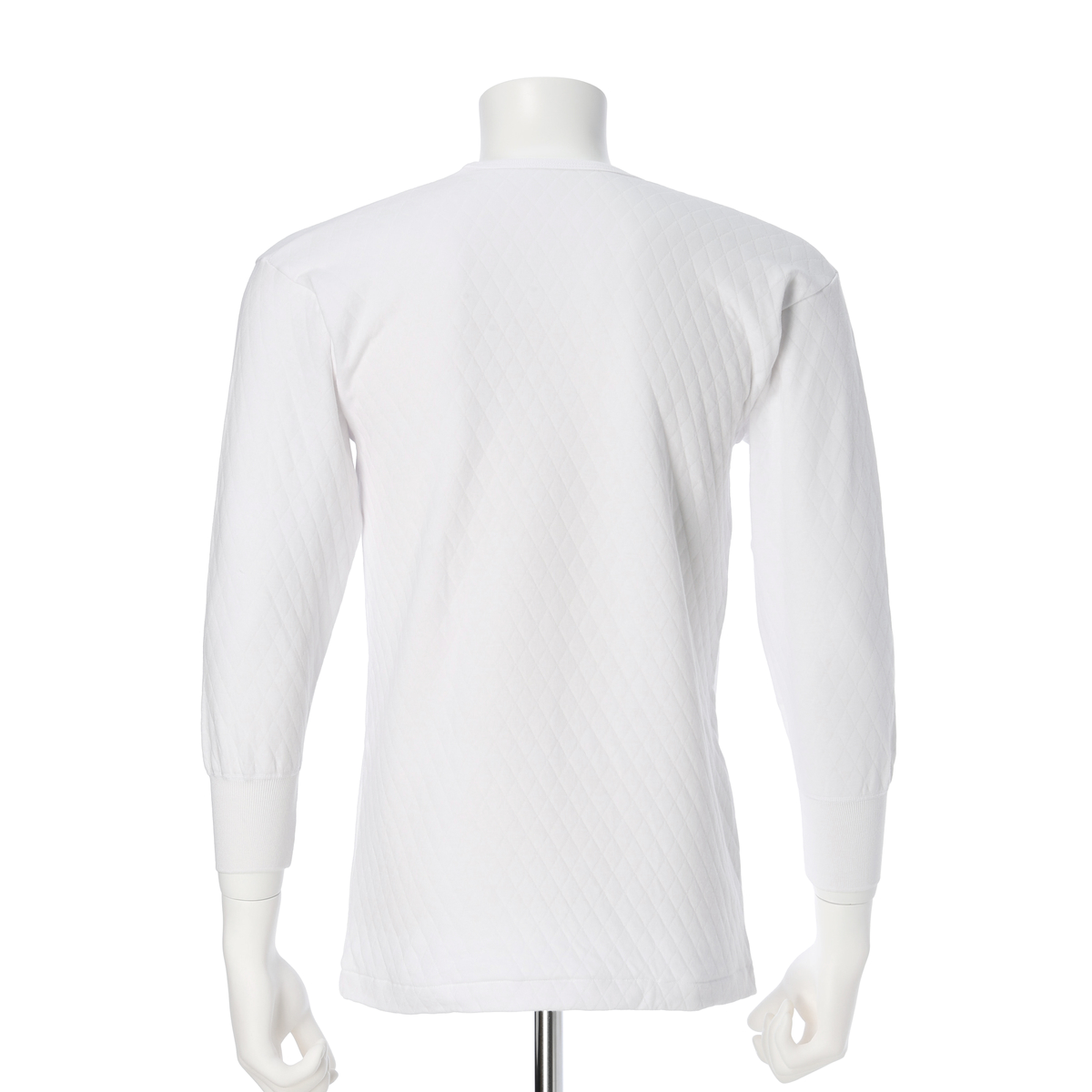 快適工房 ウール混キルト 長袖U首