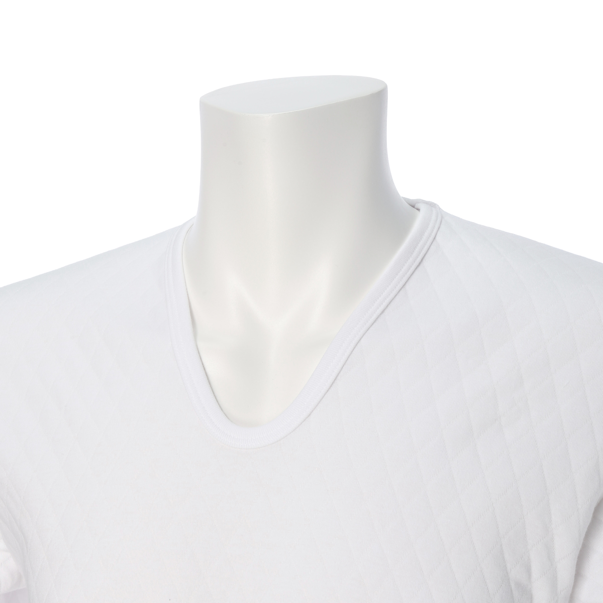 快適工房 ウール混キルト 長袖U首