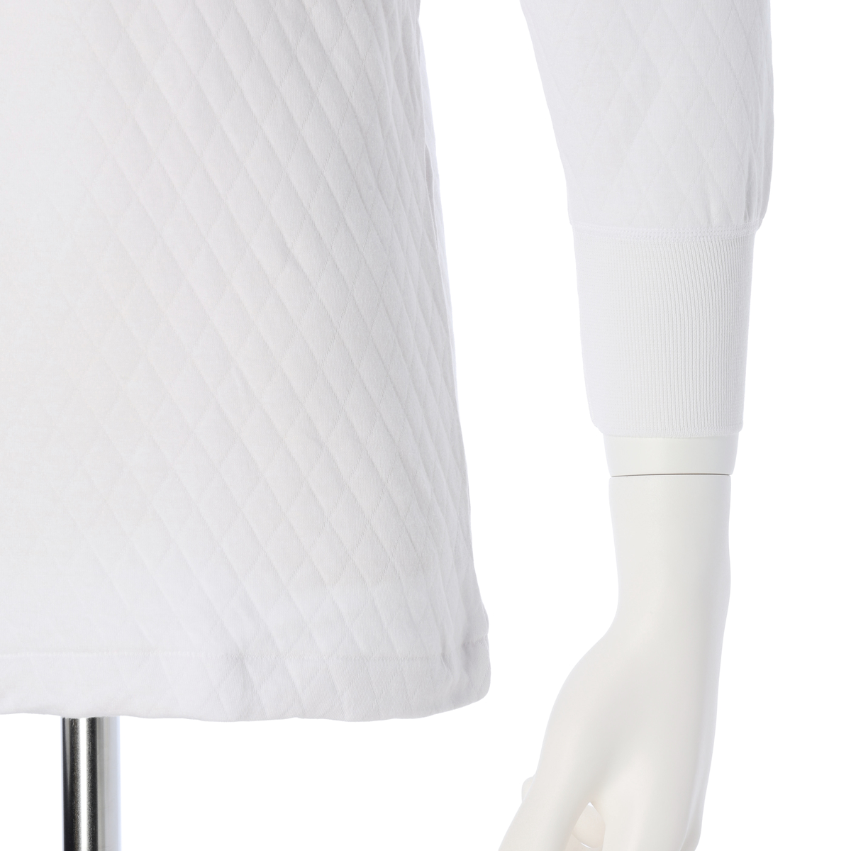 快適工房 ウール混キルト 長袖U首