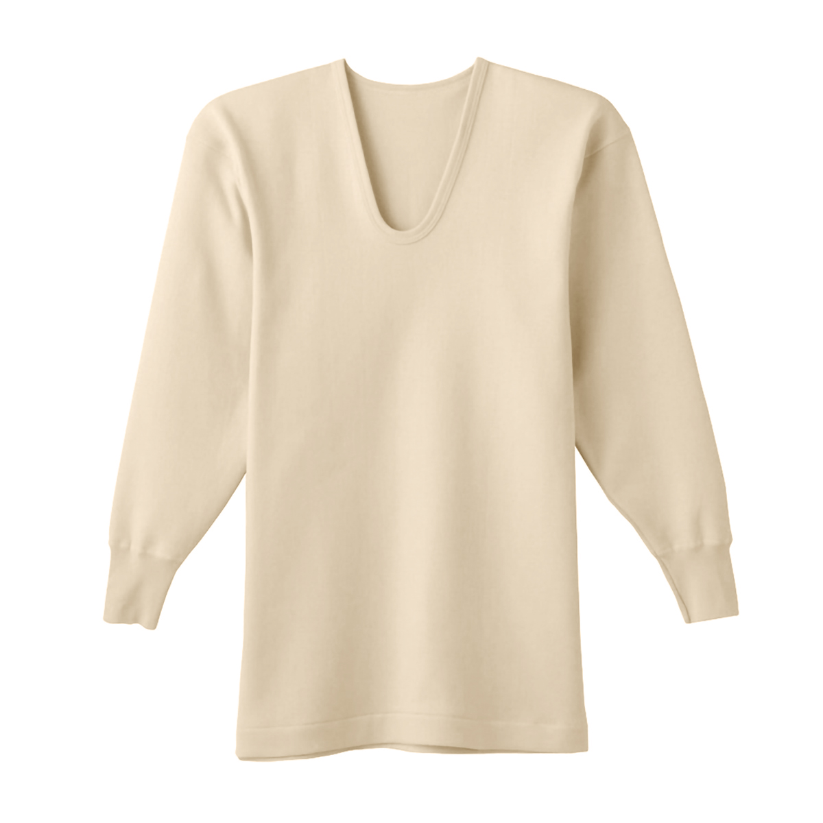 快適工房 空気の層で保温 長袖U首