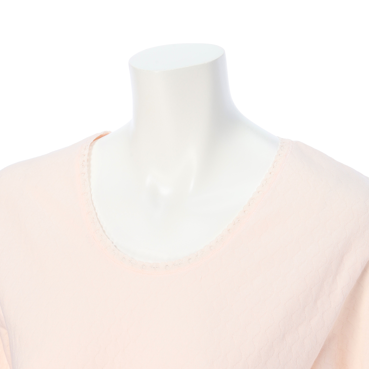 快適工房 あったかキルト編み 8分袖スリーマー