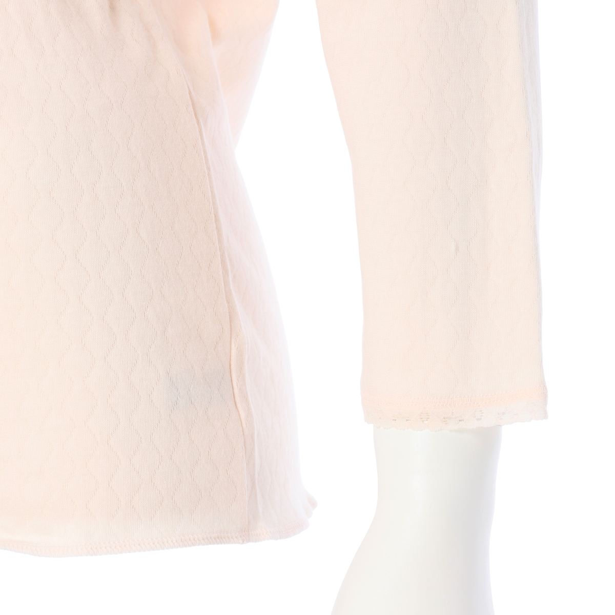 快適工房 あったかキルト編み 8分袖スリーマー