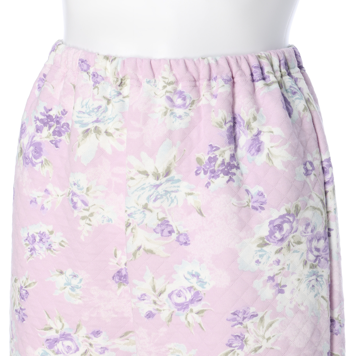 綿混 ダイヤキルト 婦人パジャマ長袖長パンツ