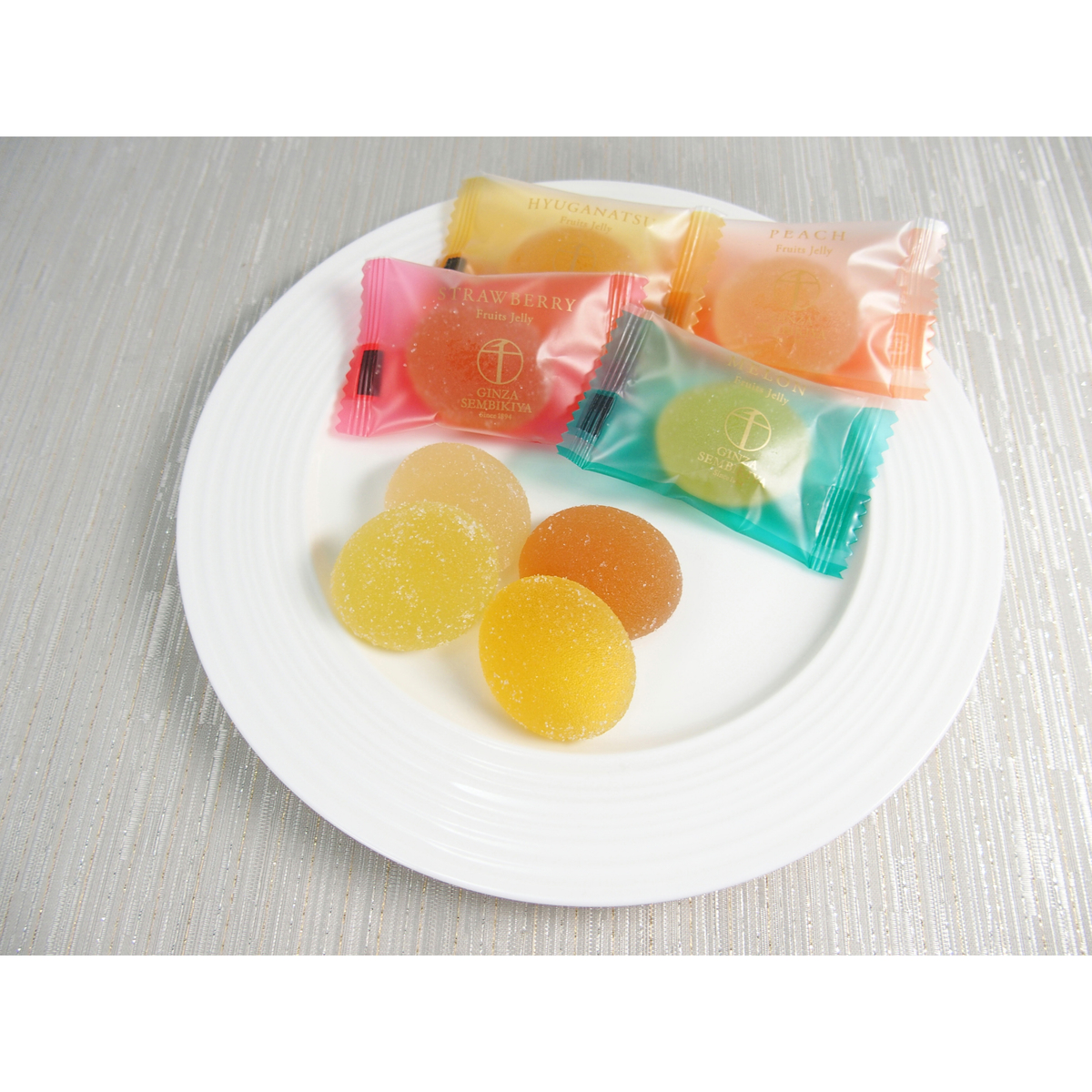 【銀座千疋屋】缶入り銀座ひとくちフルーツゼリー 260408