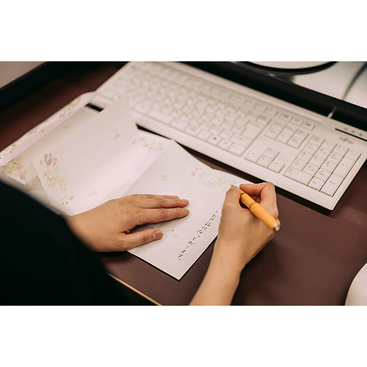 蛇腹便箋　レターセット色はけびき