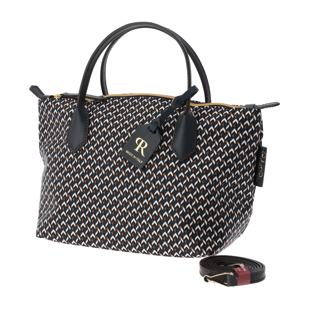 【ロベルタ ピエリ】2WAYバッグ(ネイビー）