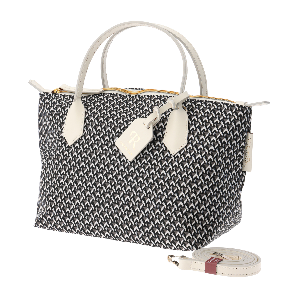 【ロベルタ ピエリ】2WAYバッグ(ホワイト）