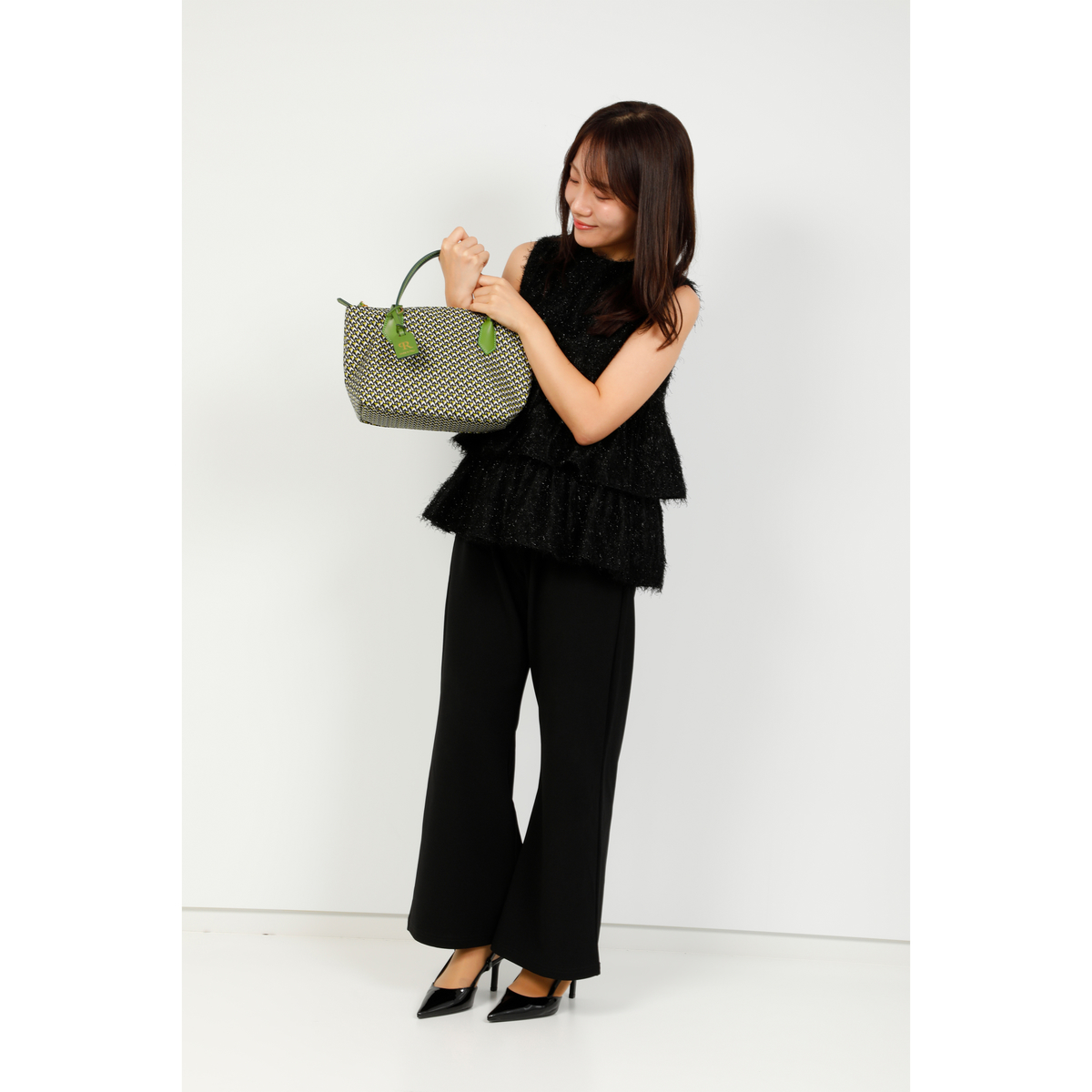 【ロベルタ ピエリ】2WAYバッグ(グリーン)