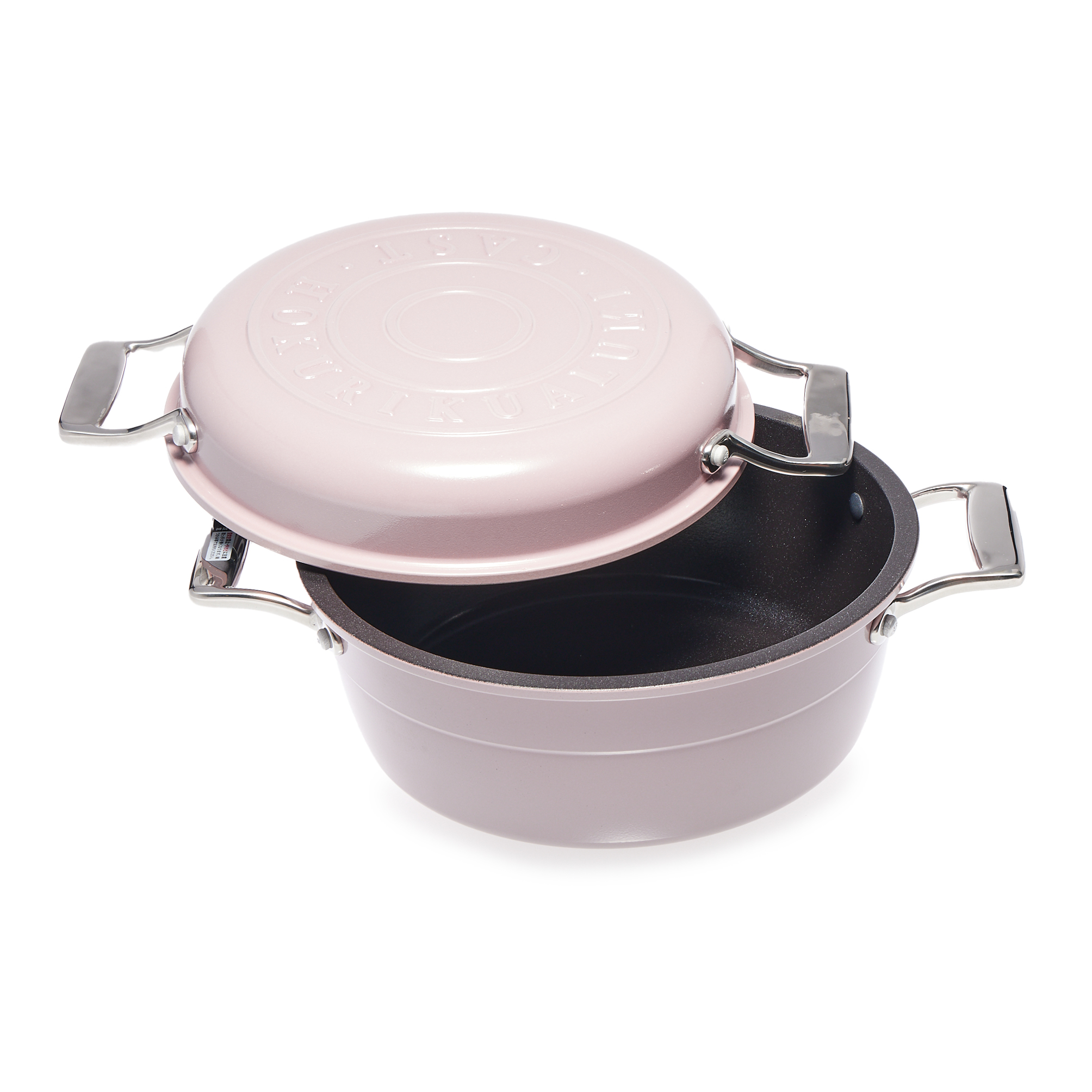 ＨＡＭＯＮ琺瑯鍋【薄桜】21cm  ガス火専用