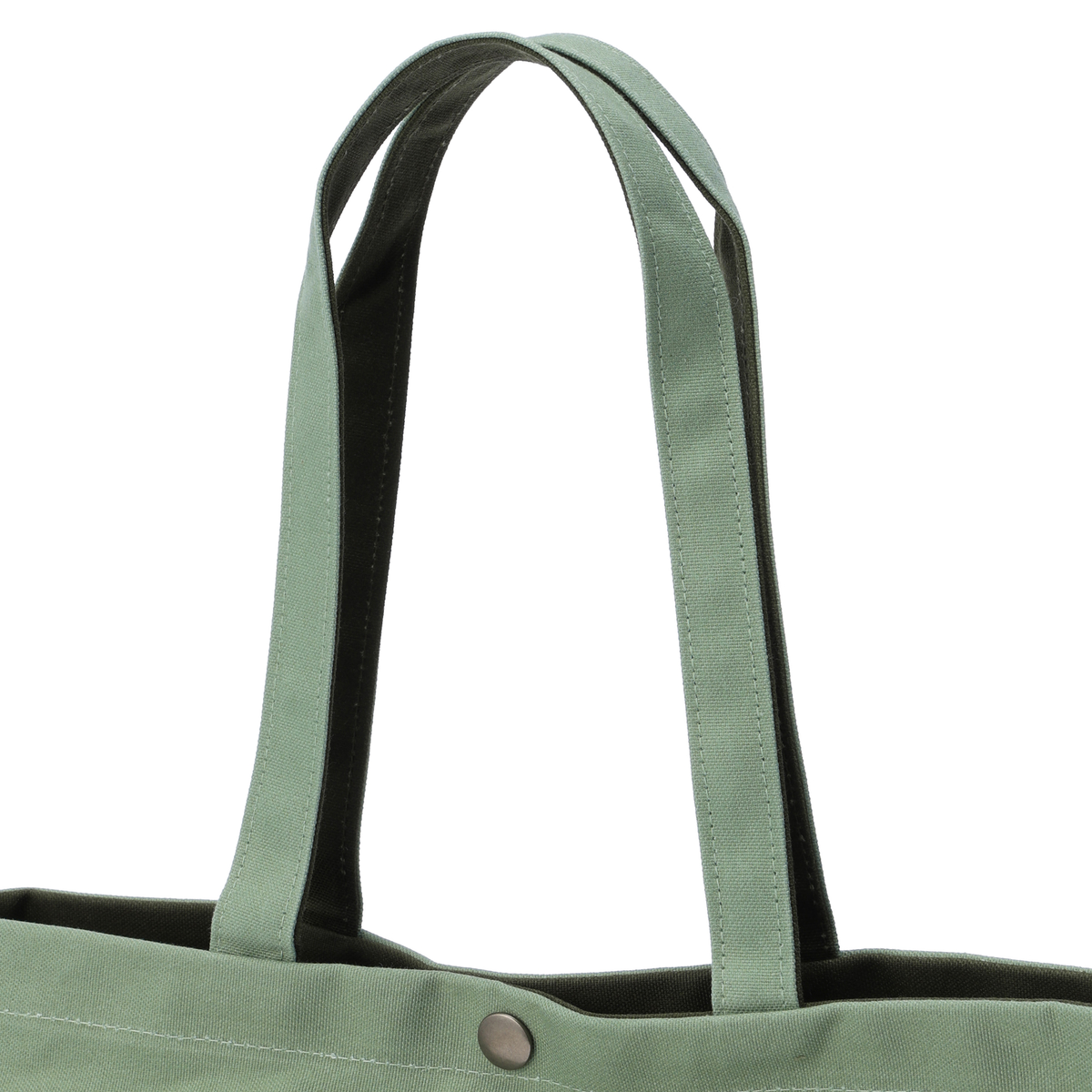 【工房 細野】2色帆布のトートバッグ(かぜとゆきオリジナル)　グリーン×ミント