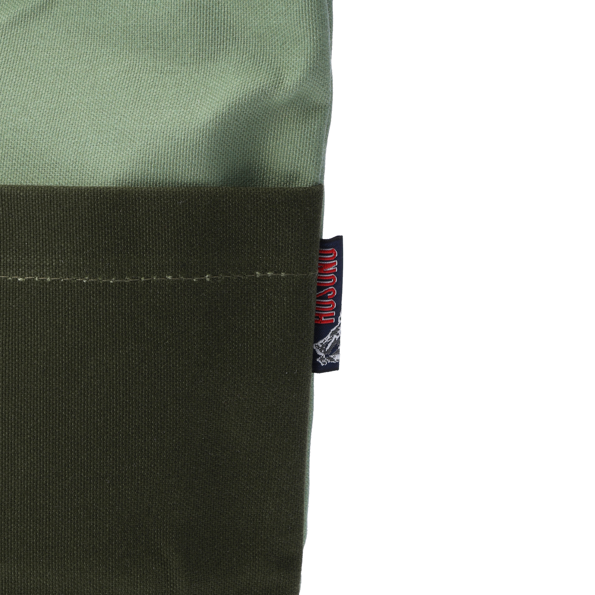 【工房 細野】2色帆布のトートバッグ(かぜとゆきオリジナル)　グリーン×ミント