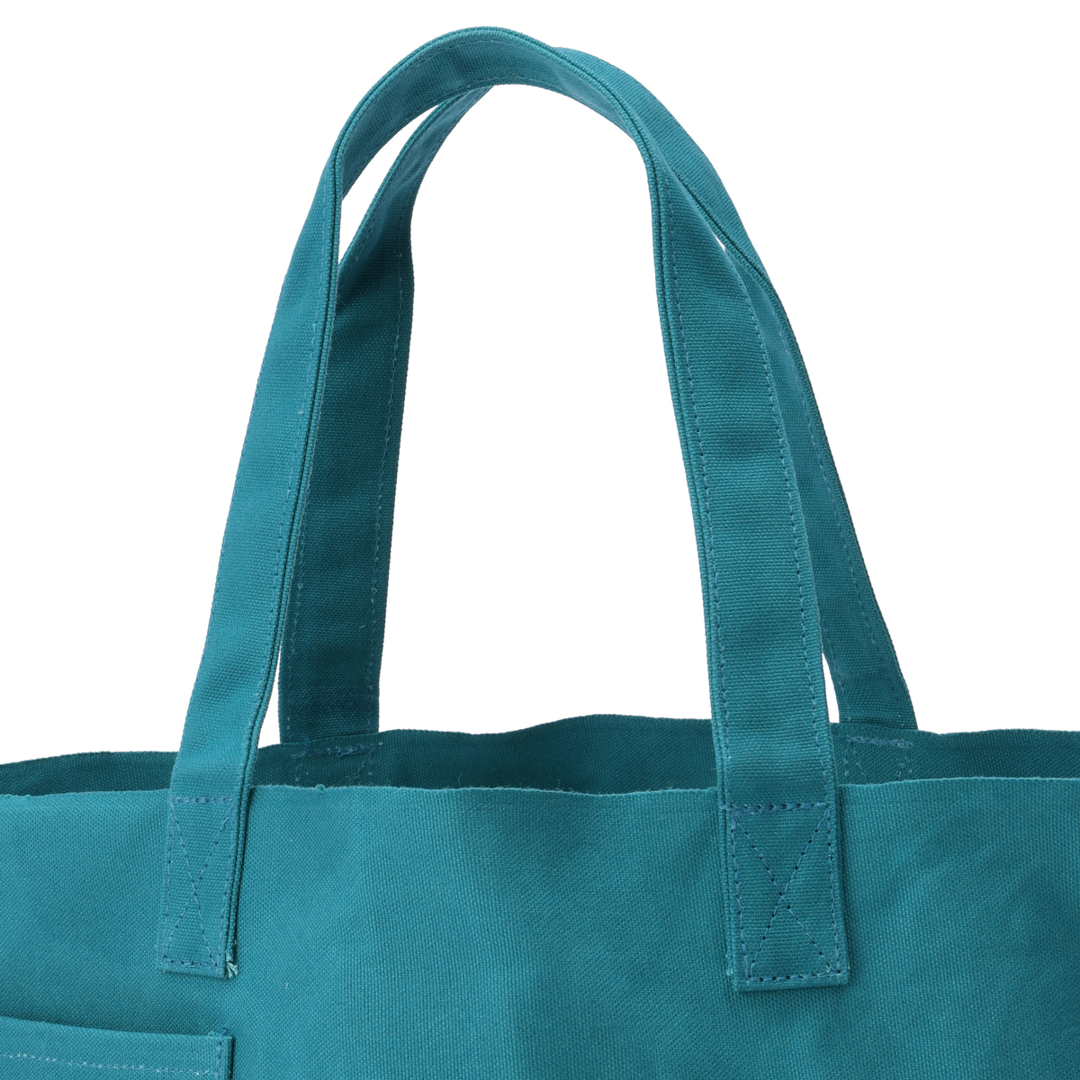 【工房 細野】シンプル・帆布バッグ(かぜとゆきオリジナル)　ピーコック