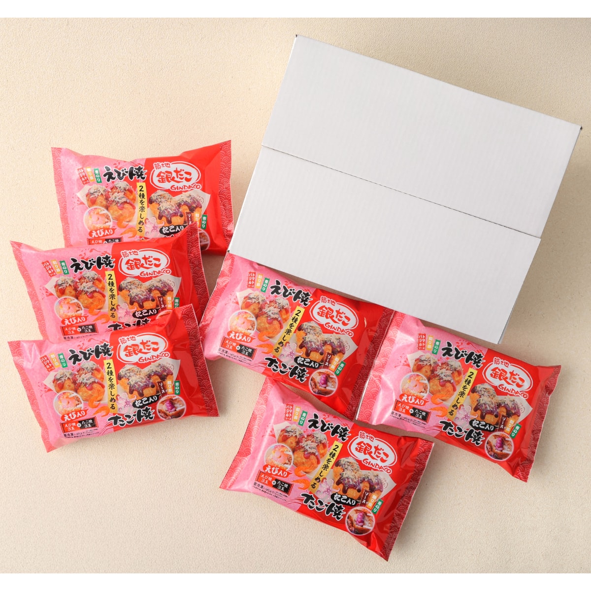 直送】【冷凍】築地銀だこ えびたこMIX 6袋セット | かぜとゆき