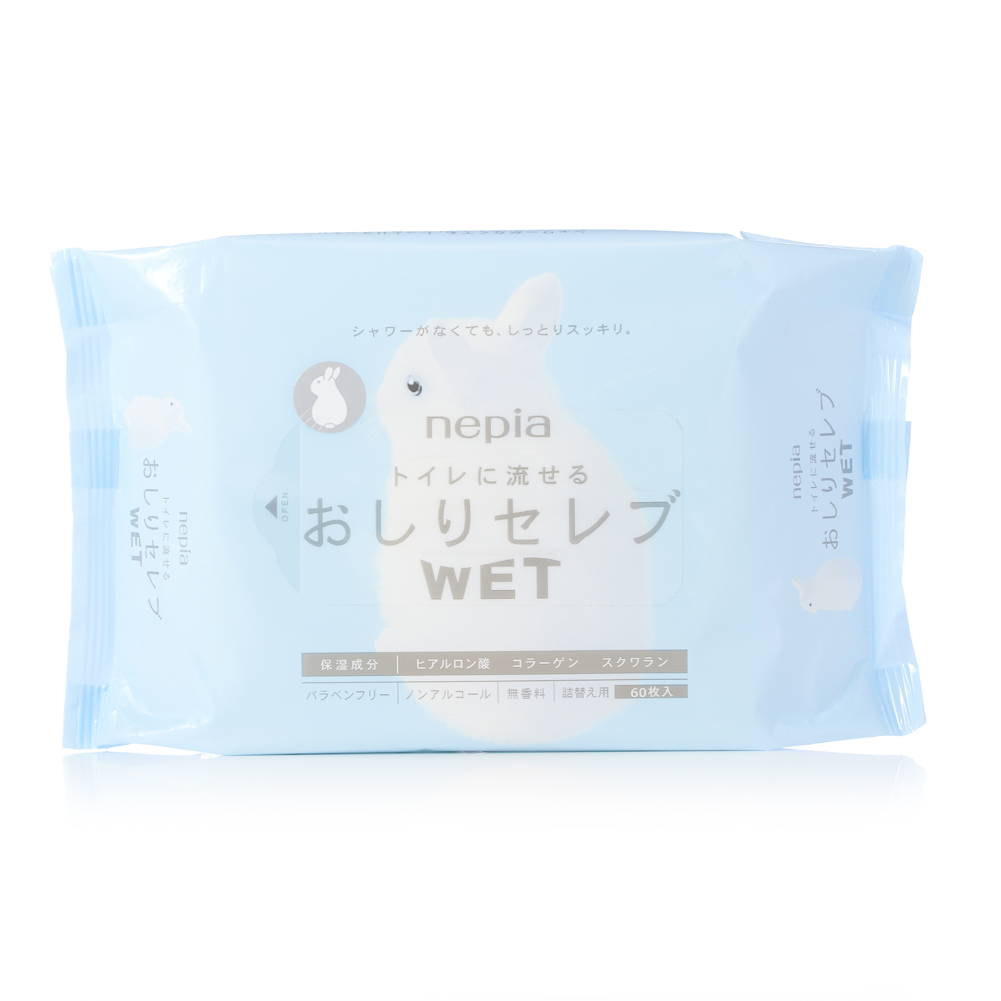 ネピア おしりセレブ ウェットティッシュ 詰替え (60枚)