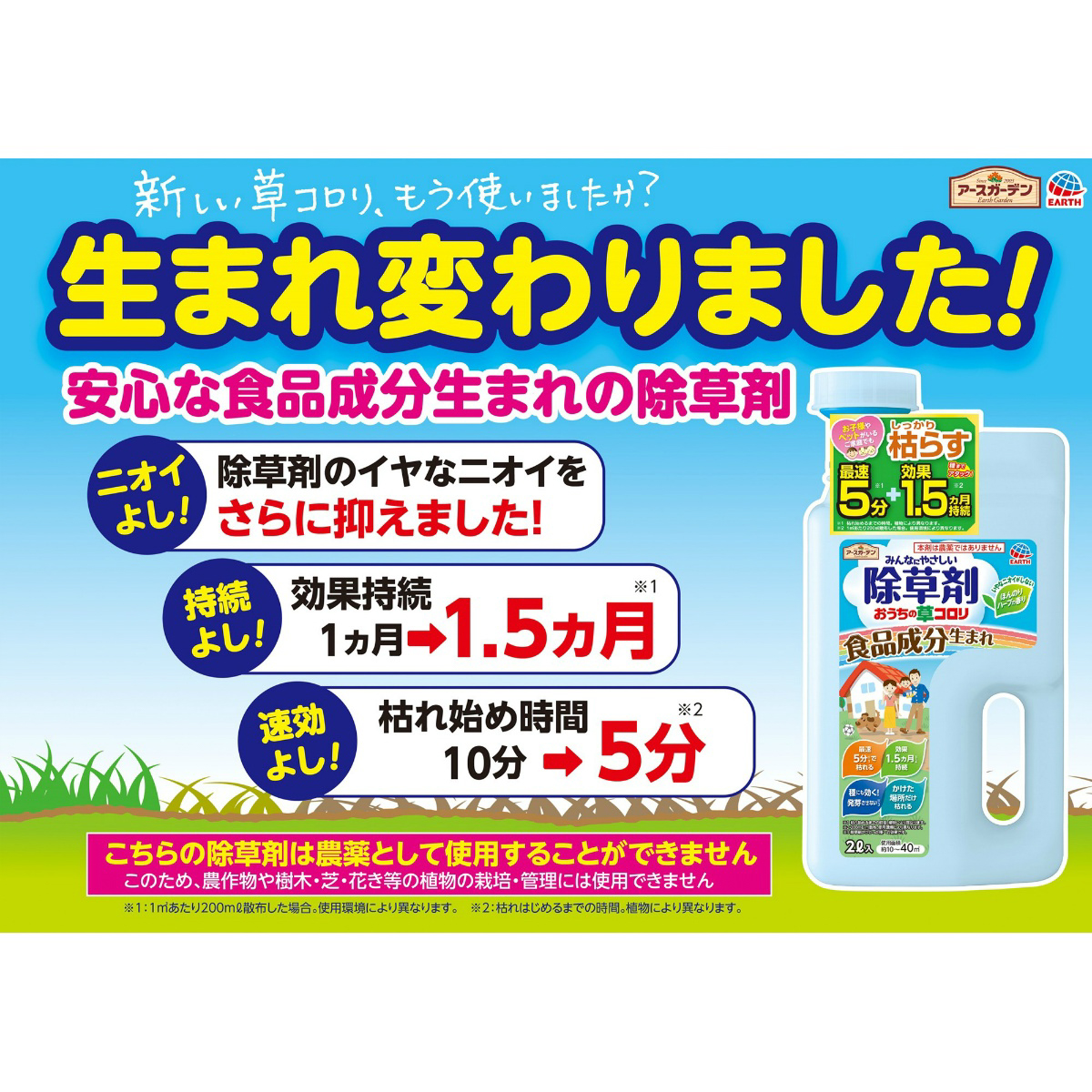 アースガーデンおうちの草コロリジョウロヘッド２Ｌ