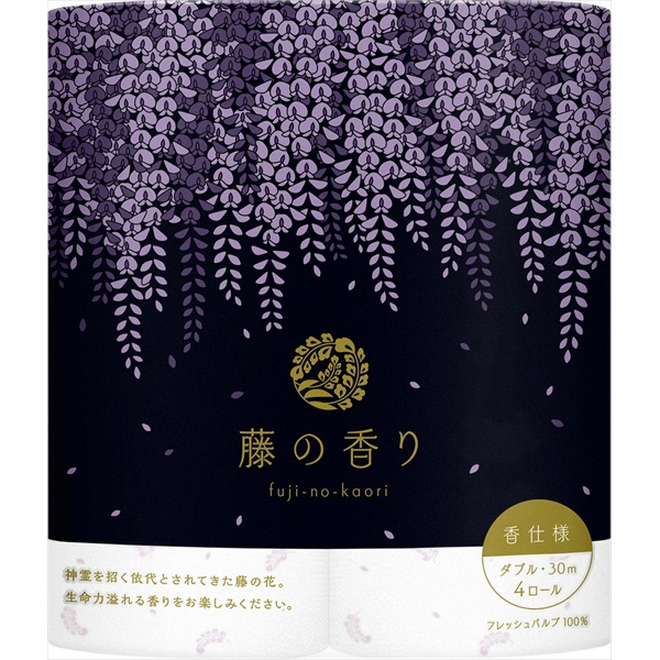 四国特紙 藤の香りのトイレットペーパー ダブル (4ロール)