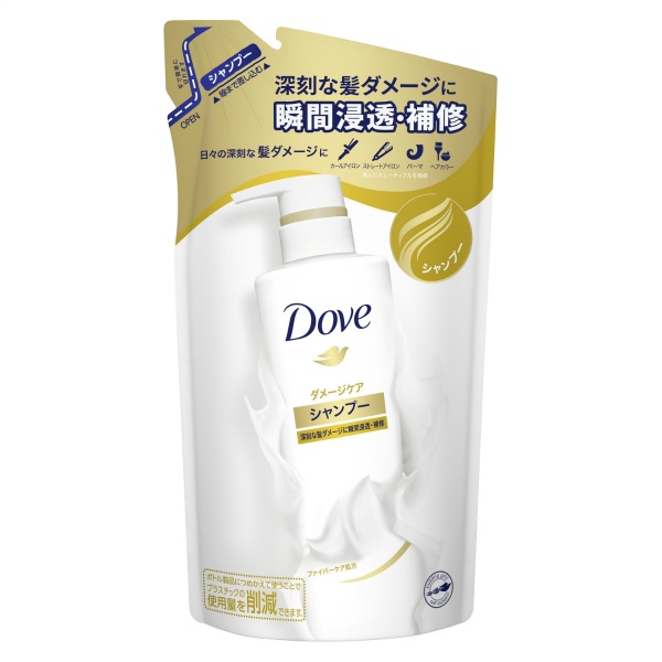 ダヴ ダメージケア シャンプー つめかえ用 (350g)