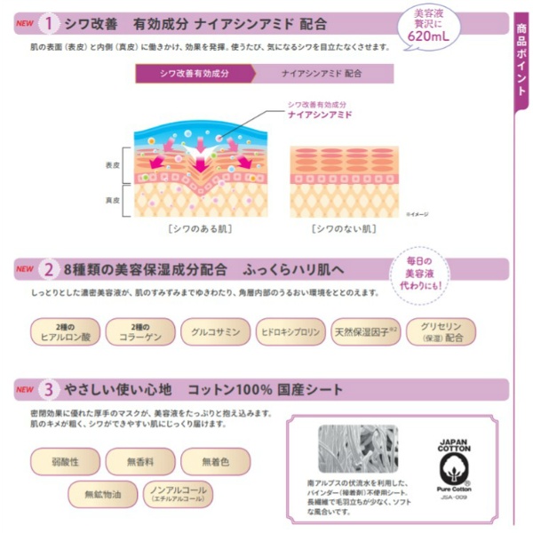 クリアターン薬用シワ改善美容液マスク(40枚)