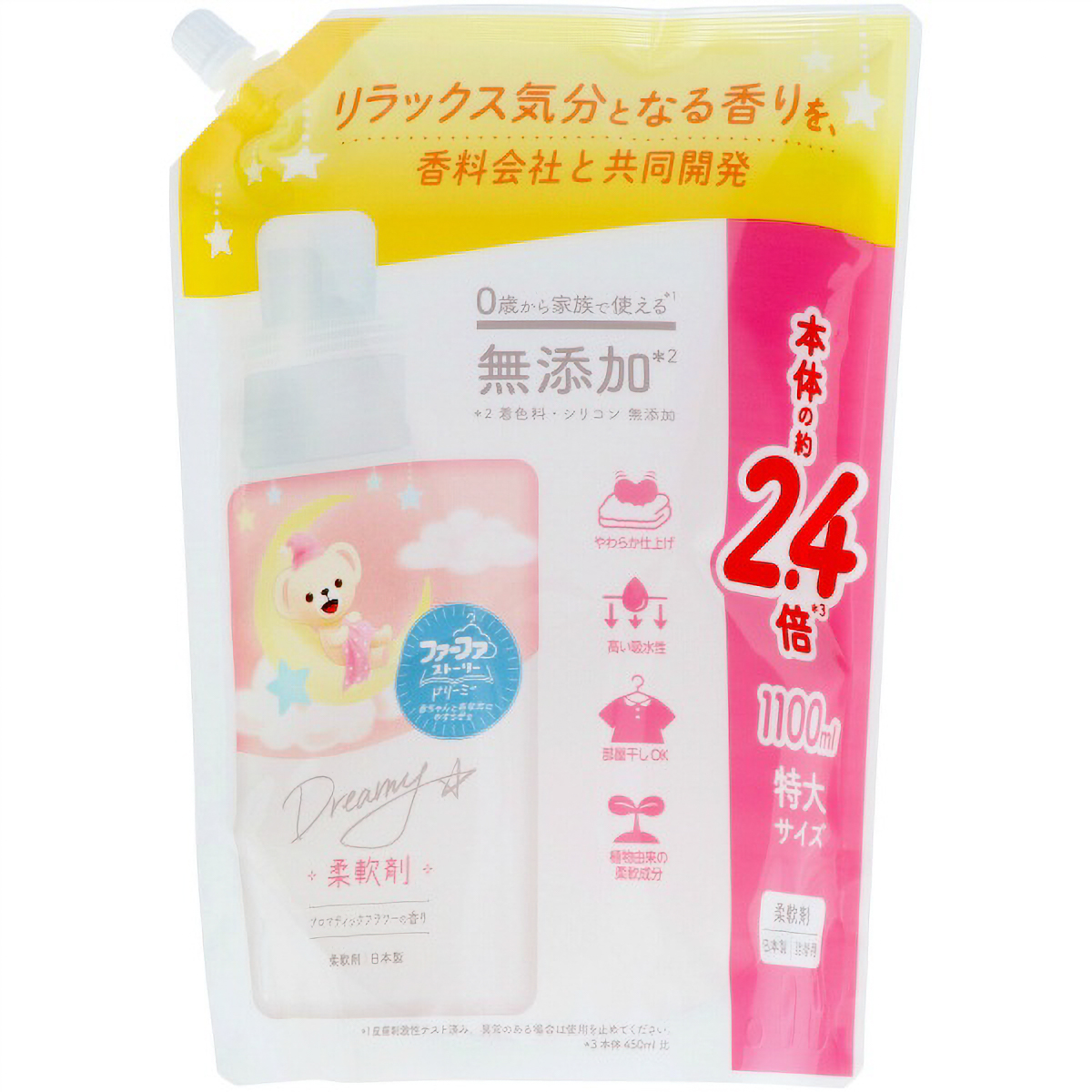 ファーファ　ストーリー　ドリーミー　柔軟剤　つめかえ用　１１００ＭＬ
