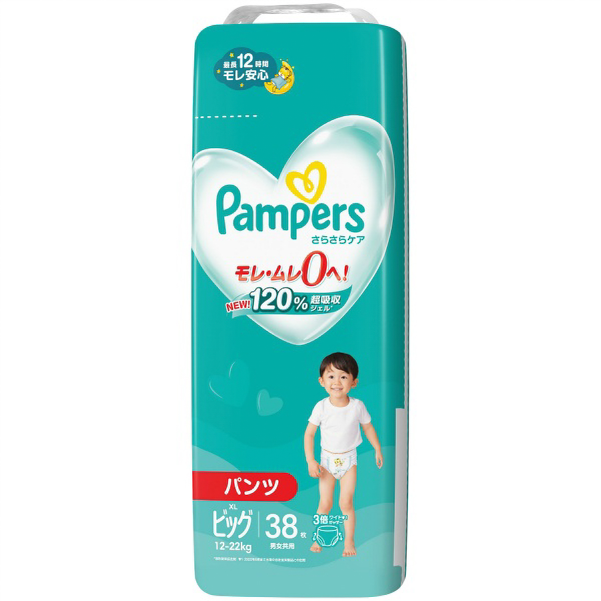 パンパース　さらさらケア　パンツ　スーパ－ジャンボ　ビッグサイズ　３８枚