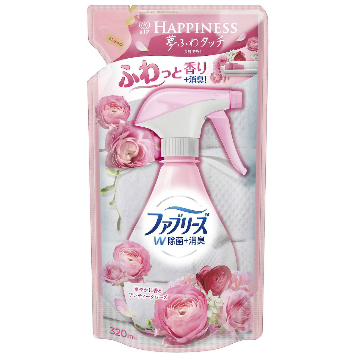 ファブリーズ　ｗｉｔｈ　レノアハピネス　アンティークローズ＆フローラルの香り　つめかえ用　３２０ＭＬ