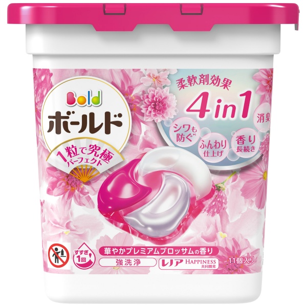 ボールドジェルボール４Ｄ　華やかプレミアムブロッサムの香り　本体　１１個