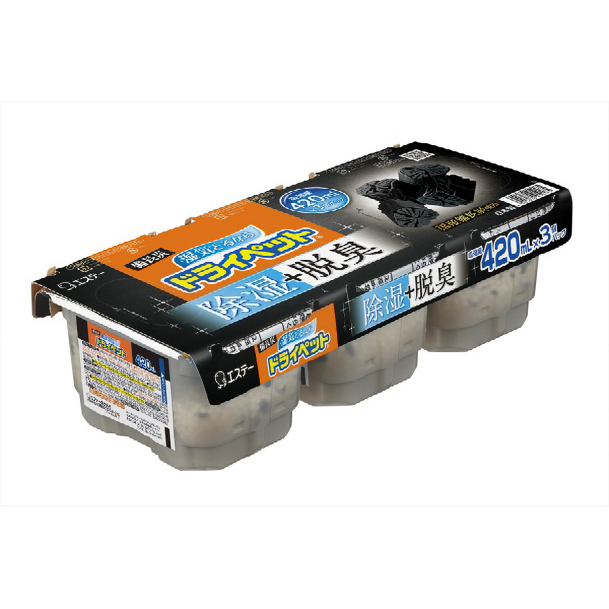 備長炭ドライペット　４２０ＭＬ　３個パックＴ