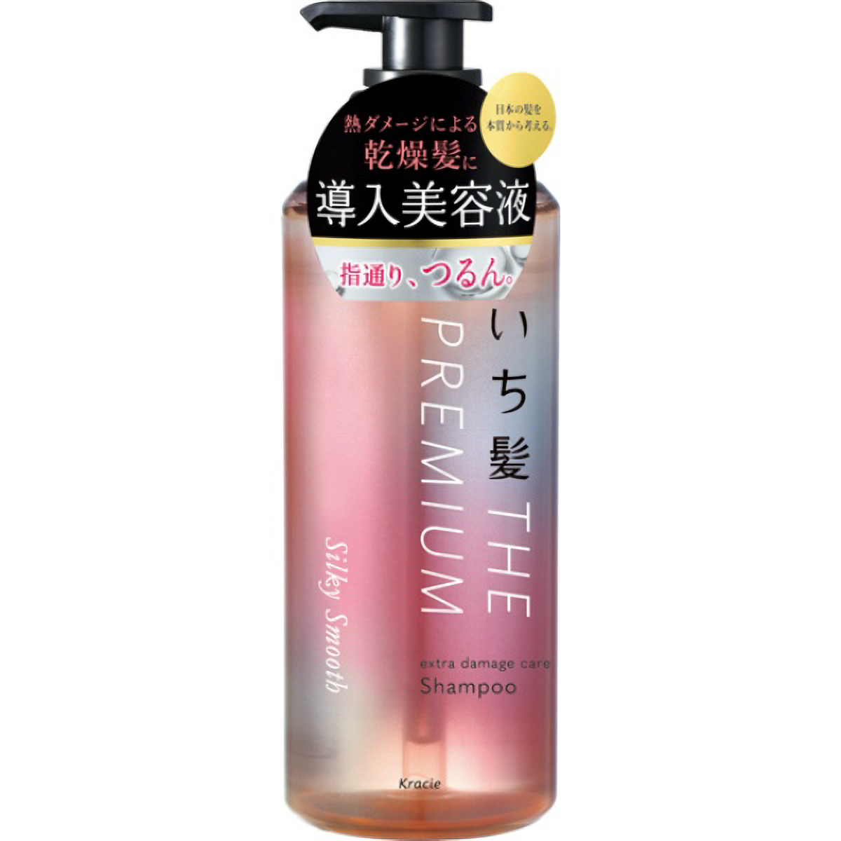いち髪　ＴＨＥ　ＰＲＥＭＩＵＭ　エクストラダメージケアシャンプーシルキースムースポンプ　４８０ＭＬ