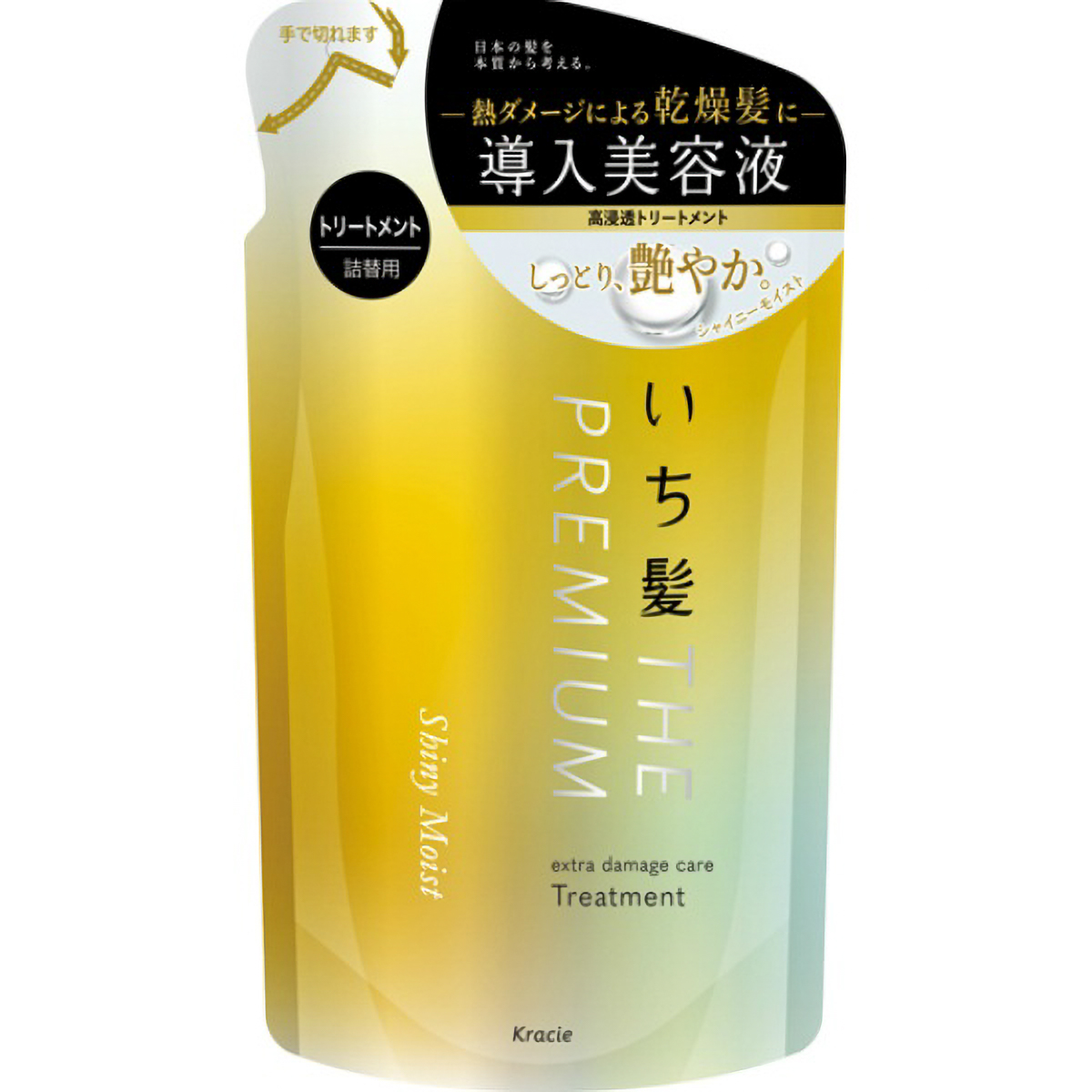 いち髪　ＴＨＥ　ＰＲＥＭＩＵＭ　エクストラダメージケアトリートメント　シャイニーモイスト　つめかえ用　３４０Ｇ