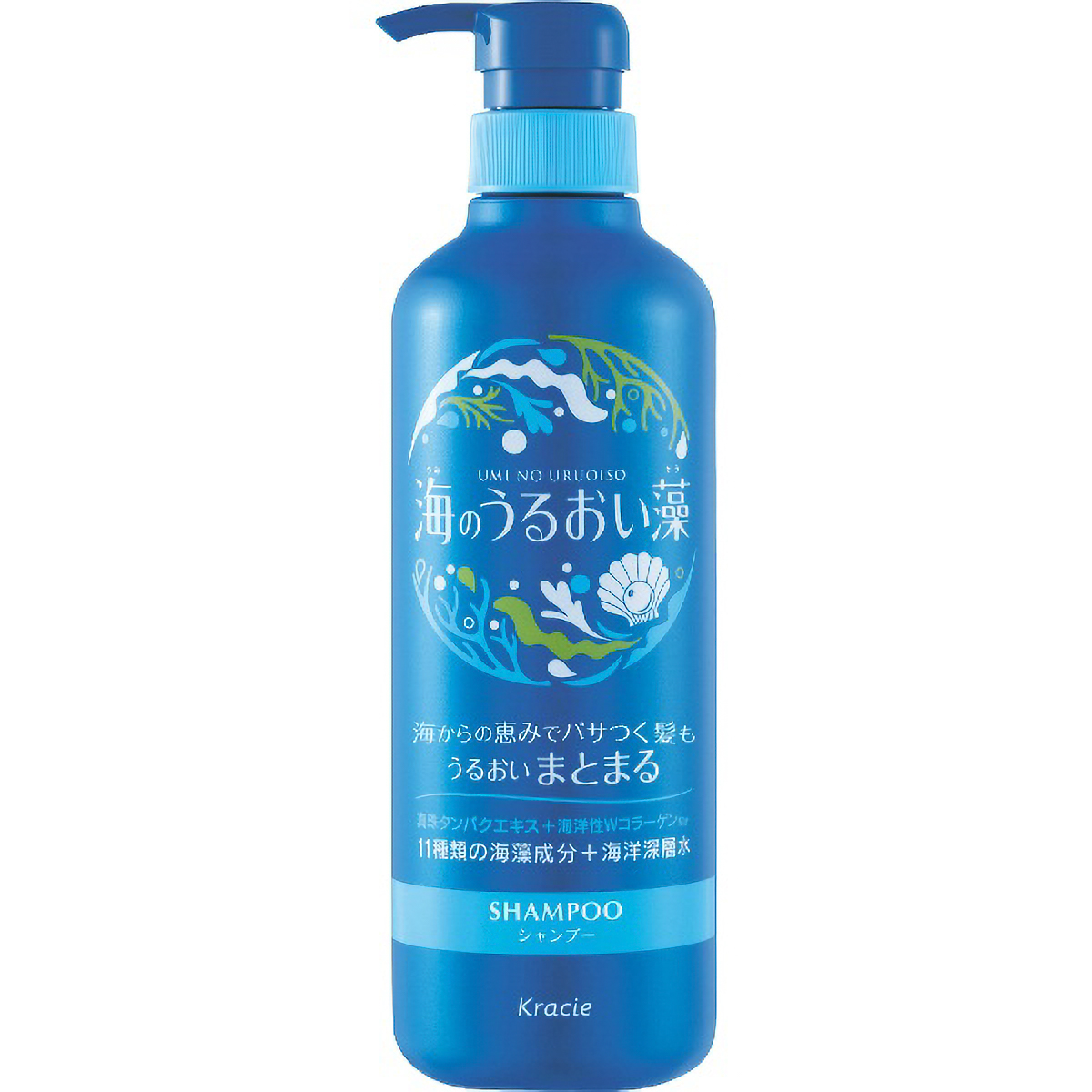 海のうるおい藻　うるおいケアシャンプーポンプ　４９０ＭＬ