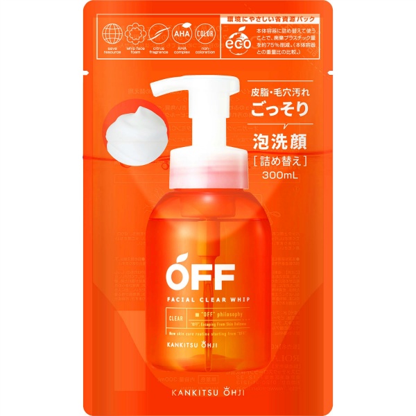 柑橘王子　フェイシャルクリアホイップＳＰ　レフィル　３００ＭＬ
