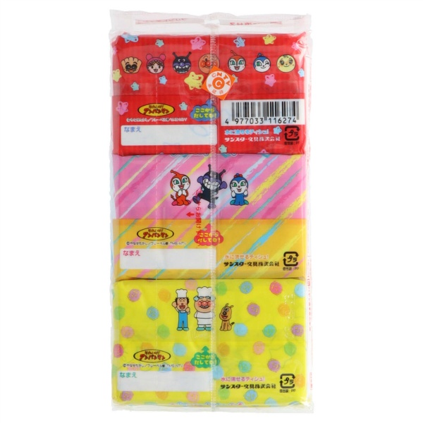 アンパンマン　ポケットティッシュ　６個