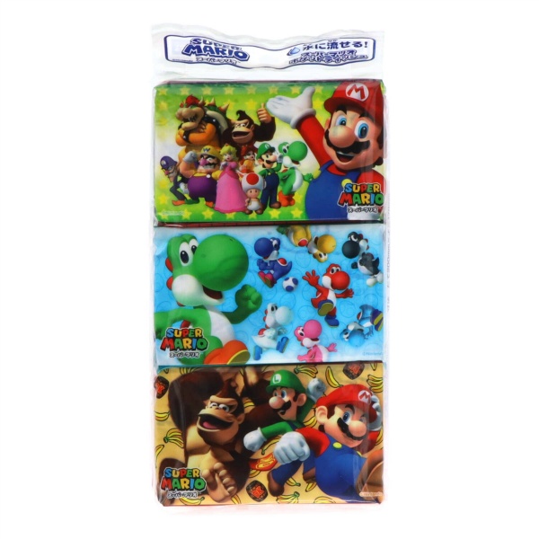 スーパーマリオ　ポケットティッシュ　６個