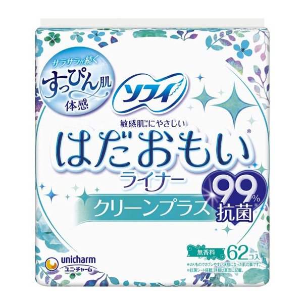 ソフィ　はだおもいライナークリーンプラス　６２枚