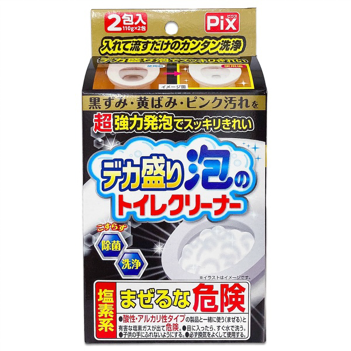ピクス　デカ盛り泡のトイレクリーナー　１１０Ｇ