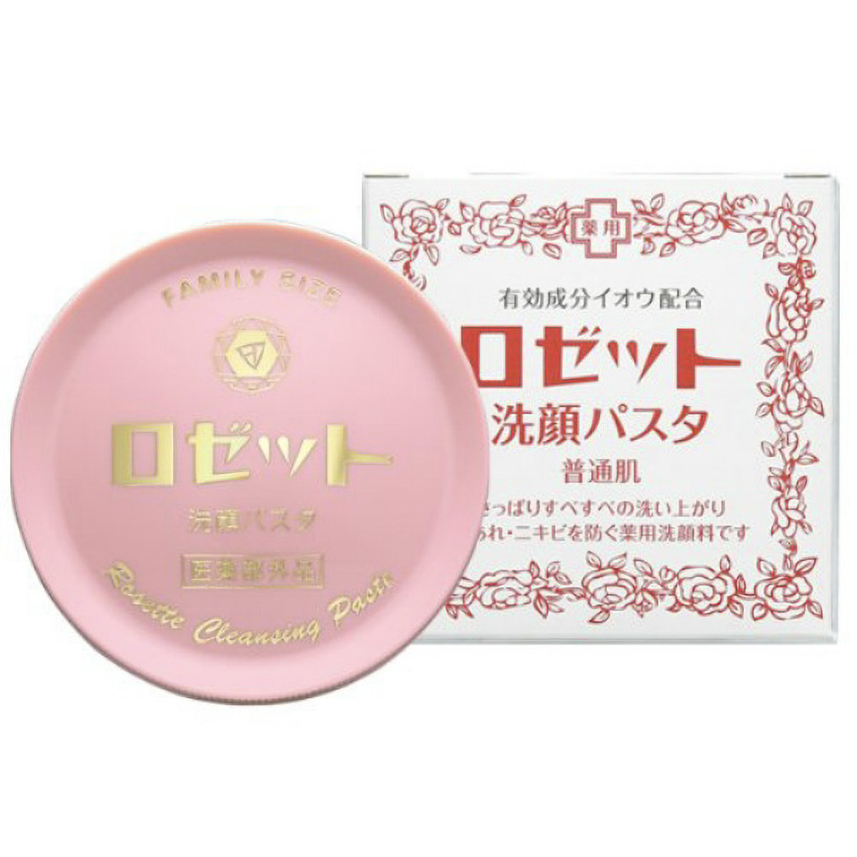 ロゼット洗顔パスタ　赤　普通肌　９０Ｇ
