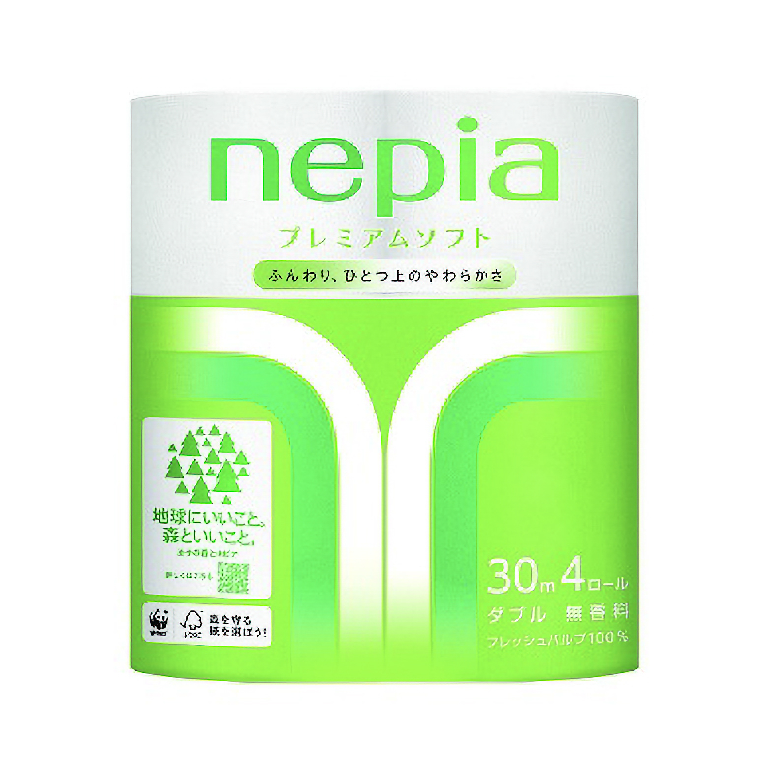 プレミアムソフトトイレットロール　４ロール　ダブル