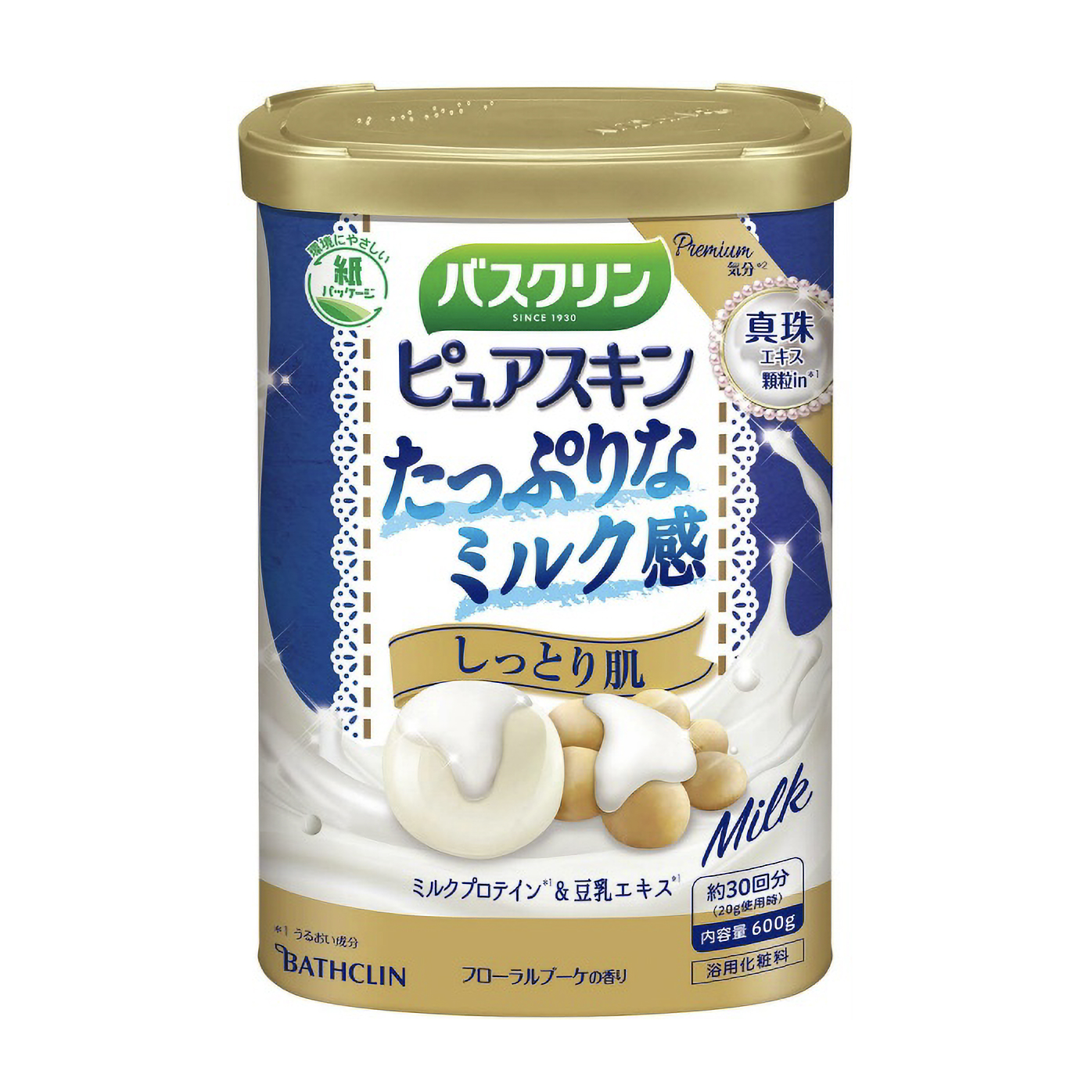 バスクリン ピュアスキン しっとり肌 600G | かぜとゆき