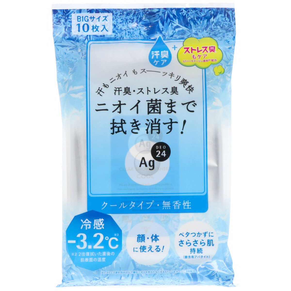 エージーデオ２４　クリアシャワーシート　クール　１０枚