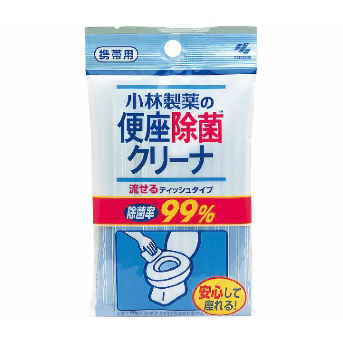 便座除菌クリーナ　携帯用ティッシュタイプ　１０枚