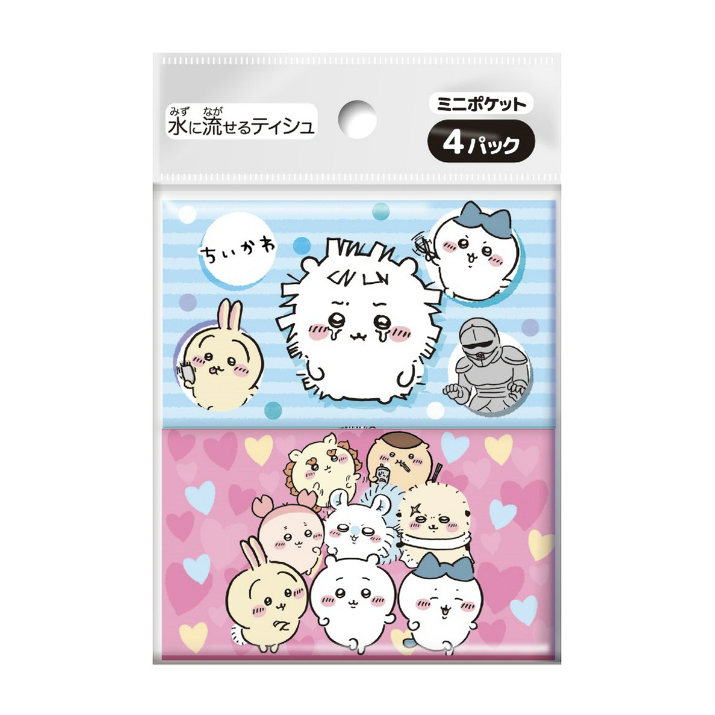 ちいかわ　ミニポケットティシュ　４個組