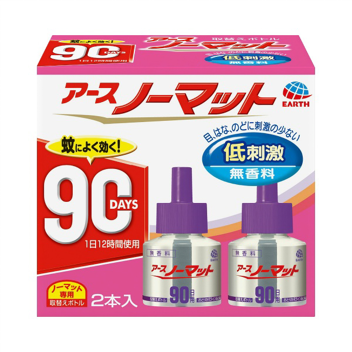 アースノーマット　取りかえ用ボトル９０日用　無香料　２本入