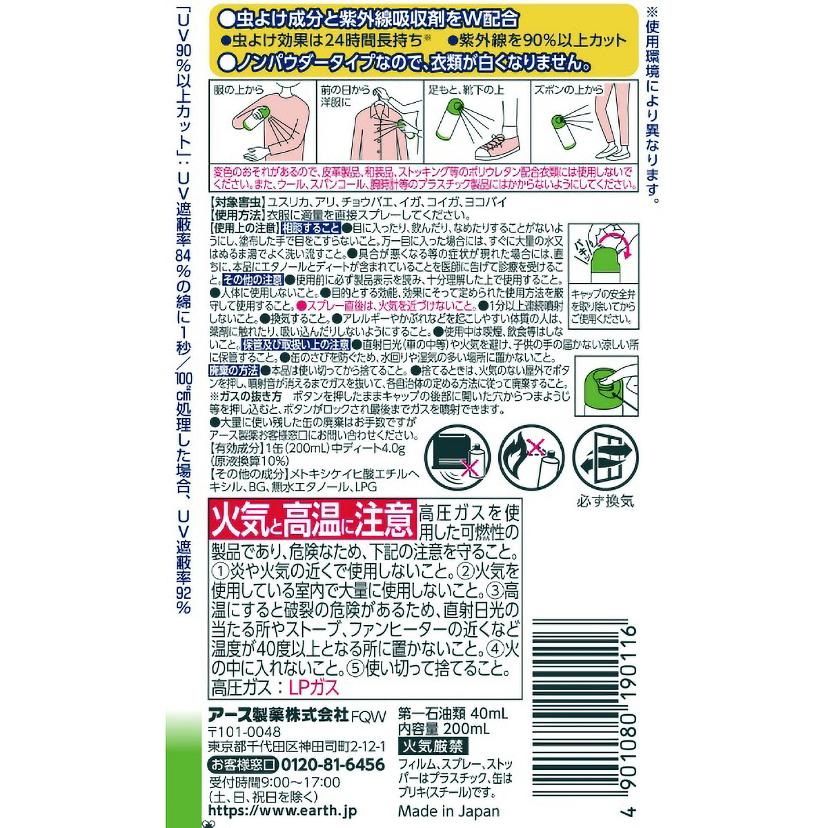 服の上からサラテクト　２００ＭＬ