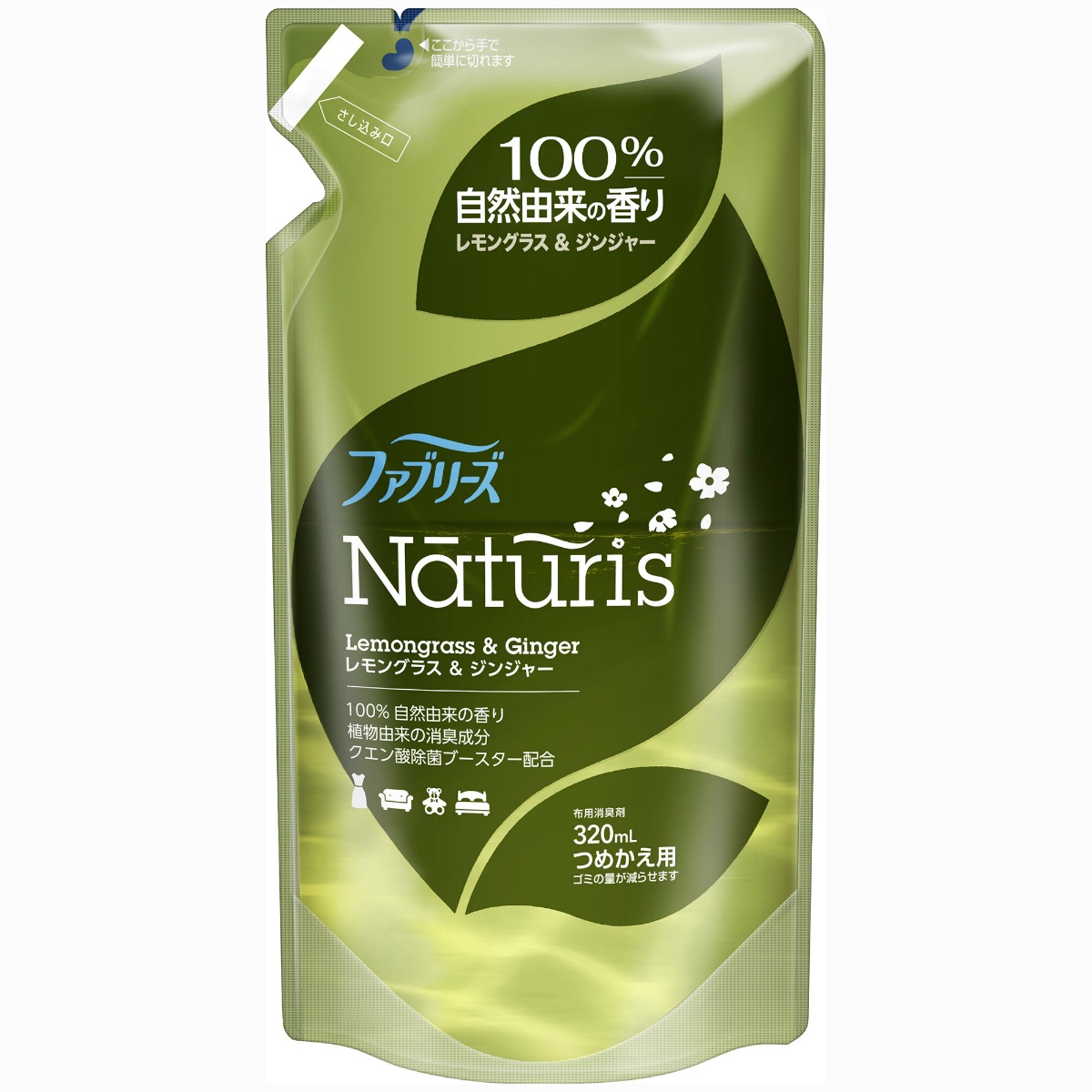ファブリーズナチュリス　レモングラス＆ジンジャーの香り　つめかえ用　３２０ＭＬ