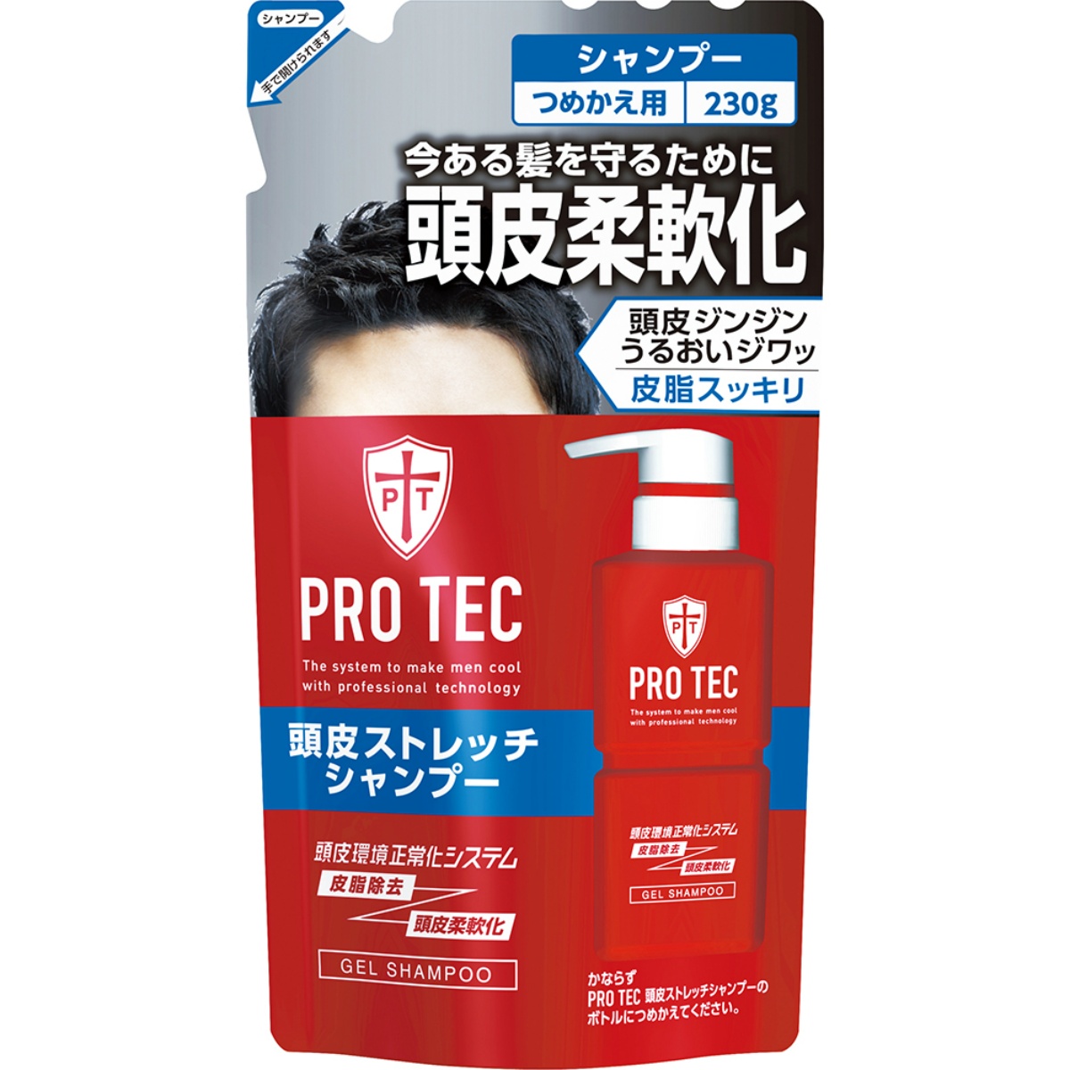 ＰＲＯ　ＴＥＣ（プロテク）頭皮ストレッチシャンプー　つめかえ用 ２３０Ｇ